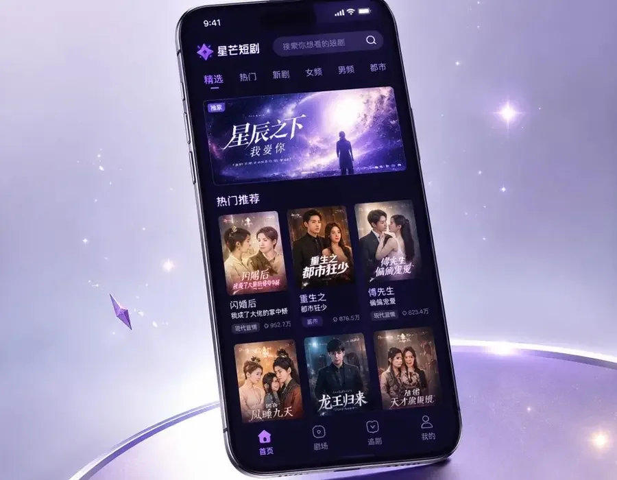 黄果短剧官网 App - 精品短剧随身看 黄果短剧官网 App 界面展示